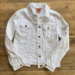 Tory Burch white denim jacket